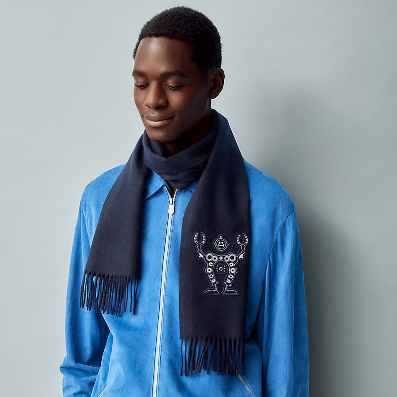 Mr Farrier patch detail scarf | Hermès Singapore